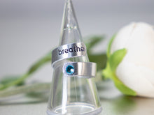 Load image into Gallery viewer, NEW!!!!  Birthstone, Coloured Zirconia, Aluminium Rings by BREATHE
