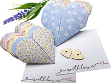 Load image into Gallery viewer, 10 Breathe Origami Gift Hearts – Hand-Made Paper Hearts with customisable cards included, great for gifting, personalise your Origami Heart and  card
