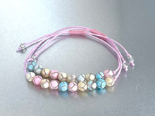 Load image into Gallery viewer, Tibetan Agate - Pastel Hues perfect Girly Girl gift with pink cotton thong
